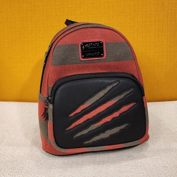 Loungefly Freddy Krueger Nightmare on Elm Street Sweater Mini Backpack NEW - Picture 9 of 12